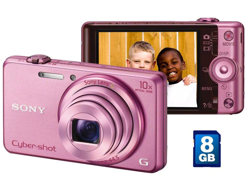 Câmera Digital Sony DSC-WX200 18.2MP LCD 2,7” - Zoom Óptico 10x Wi